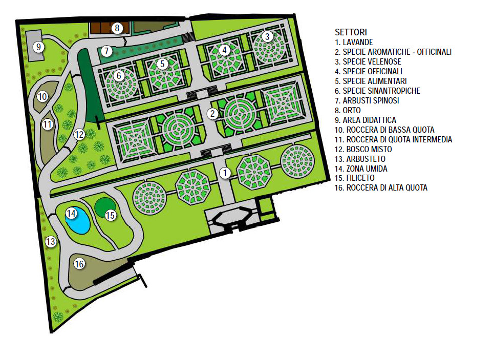 L'Orto dei semplici di Brentonico - mappa