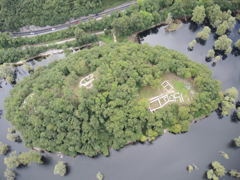 Sito archeologico di S. Andrea - Loppio. Foto da drone (Alessandro Dardani)